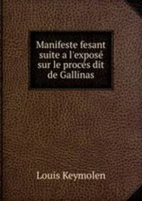 Manifeste fesant suite a l