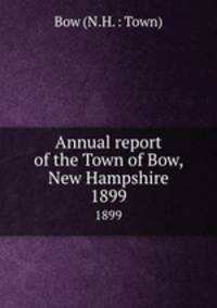 Annual report of the Town of Bow, New Hampshire. 1899