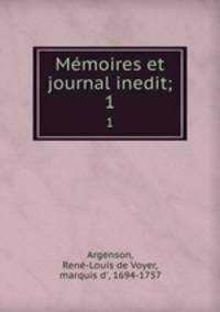 Mmoires et journal inedit;. 1