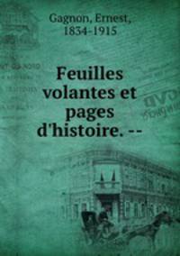 Feuilles volantes et pages d