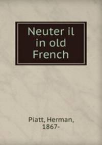 Neuter il in old French