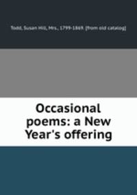 Occasional poems: a New Year