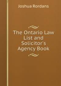 The Ontario Law List and Solicitor