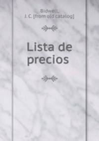Lista de precios