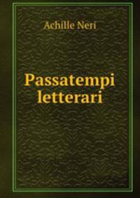Passatempi letterari.