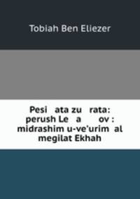 Pesi ata zu rata: perush Le a ov : midrashim u-ve?urim ?al megilat Ekhah