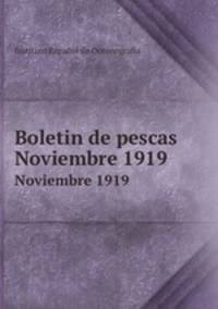 Boletin de pescas. Noviembre 1919