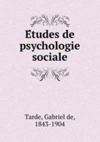 E?tudes de psychologie sociale