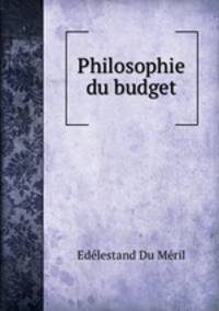 Philosophie du budget