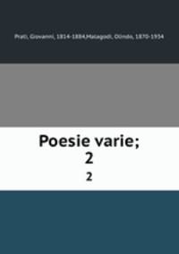Poesie varie;. 2