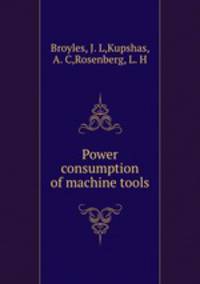 Power consumption of machine tools