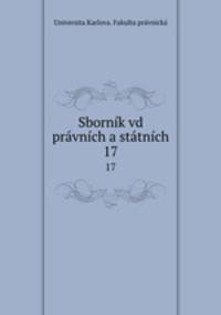 Sbornik vd pravnich a statnich