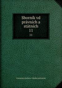 Sbornik vd pravnich a statnich