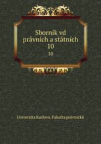 Sbornik vd pravnich a statnich