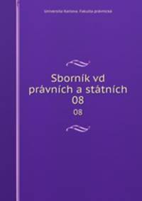 Sbornik vd pravnich a statnich