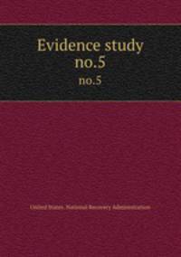 Evidence study. no.5