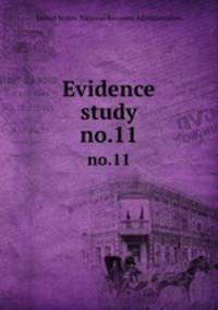 Evidence study. no.11