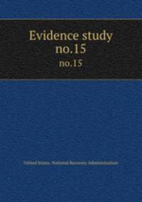 Evidence study. no.15