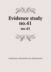Evidence study. no.41