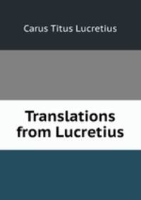 Translations from Lucretius