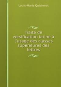 Traite de versification latine a l