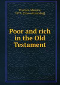 Poor and rich in the Old Testament