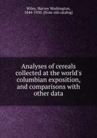 Analyses of cereals collected at the world