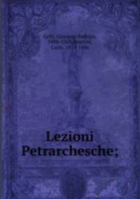 Lezioni Petrarchesche;