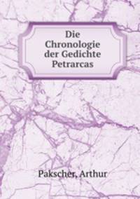 Die Chronologie der Gedichte Petrarcas
