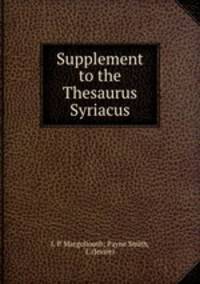 Supplement to the Thesaurus Syriacus