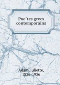 Poe?tes grecs contemporains
