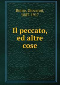Il peccato, ed altre cose