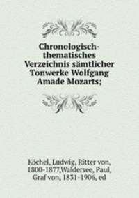 Chronologisch-thematisches Verzeichnis samtlicher Tonwerke Wolfgang Amade Mozarts;
