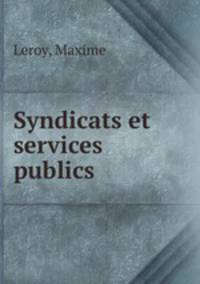 Syndicats et services publics