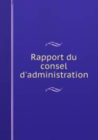Rapport du consel d
