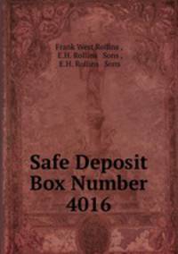 Safe Deposit Box Number 4016