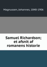 Samuel Richardson; et afsnit af romanens historie