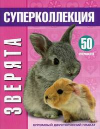 Baby Animals. Зверята. 53 супернаклеек. Огромный двусторонний плакат