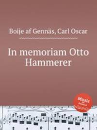 In memoriam Otto Hammerer