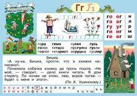 Наглядное пособие. Русский язык. Обучение грамоте. Буква Г (№31) - Буква К (№32)
