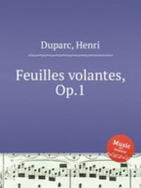 Feuilles volantes, Op.1