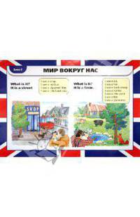Наглядное пособие к УМК Афанасьевой, Михеевой "Новый курс английского языка для российских школ" для 5 класса. Лексическая таблица. Мир вокруг нас / Знакомство. Блок 1, 2