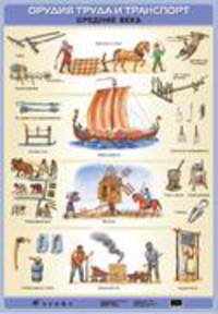 Наглядное пособие. Орудия труда и транспорт. Средние века