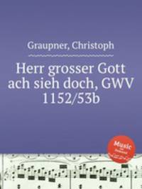 Herr grosser Gott ach sieh doch, GWV 1152/53b