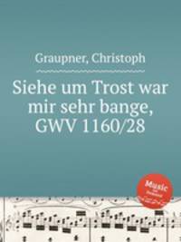 Siehe um Trost war mir sehr bange, GWV 1160/28