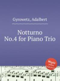 Notturno No.4 for Piano Trio