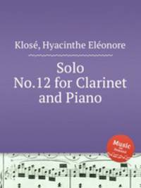 Solo No.12 for Clarinet and Piano