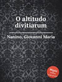 O altitudo divitiarum