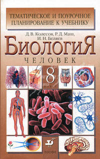 Биология. Человек. 8 класс. Тематическое и поурочное планирование к учебнику Д.В. Колесова, Р.Д. Маша, И.Н. Беляева "Биология. Человек. 8 класс"