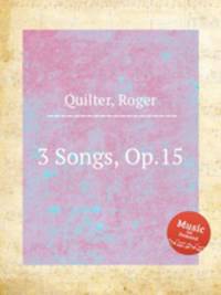 3 Songs, Op.15